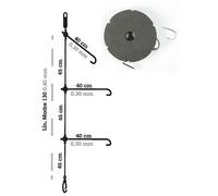 Ragot Bas De Ligne Monté Mikonos Fluorocarbon 1/0 185 Cm