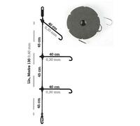 Ragot Bas De Ligne Monté Mikonos Fluorocarbon 1 185 Cm