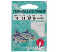 Ragot Hameçon Monté Cristal Blue Barbless Sa9012bl 0.35 M