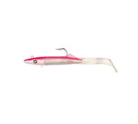 Ragot RagLOU HYBRID Monster Lot de 2 leurres en caoutchouc avec système de hochet, crochet VMC, 14-20 cm, 45-145 g, leurre en caoutchouc pour la Norvège (rose perlé, 145 g)