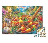 Ragoût de bœuf Puzzle 1000 Piece pour Adultes Et Adolescents Âgés De 14 Ans Et Plus, Jeu De Défi Intellectuel Puzzles 70x50cm/1000pcs