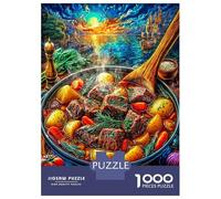 Ragoût de bœuf Puzzle 1000 Pièces Difficile-Jeu De Réflexion pour Adultes Et Enfants (12+),Jeu De Défi Intellectuel 52x38cm/1000pcs