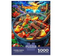 Ragoût de bœuf Puzzle 1000 Pièces, Difficile Puzzles pour Adults Enfant, Jeu De Défi Intellectuel 70x50cm/1000pcs