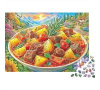 Ragoût de bœuf Puzzle 1000 Pièces pour Adults Et Enfants, Jeu De Défi Intellectuel Puzzles52x38cm/1000pcs