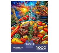 Ragoût de bœuf Puzzle 1000 Pièces, Puzzles Difficiles Adaptés Aux Adultes Et Aux Enfants, Jeu De Défi Intellectuel 70x50cm/1000pcs