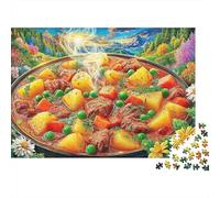 Ragoût de bœuf Puzzle 1000 Pièces, Puzzles Difficiles, Adaptés Aux Adultes Et Aux Enfants, Jeu De Défi Intellectuel 70x50cm/1000pcs