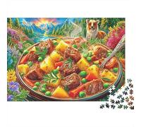 Ragoût de bœuf Puzzle 1000 Pièces, Puzzles Difficiles, Adaptés Aux Adultes Et Aux Enfants, Jeu De Défi Intellectuel 70x50cm/1000pcs