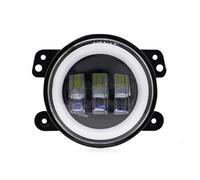 RAGPUKMUAN Ampoules De Feu Brouillard H11 Pour Chrysler PT Pour Cruiser 06~10 4 Pouces Voiture 30W LED Antibrouillard Avec Anneau Halo Blanc DRL Angel Eyes Lumière Pièces Automobiles(1 Pcs)