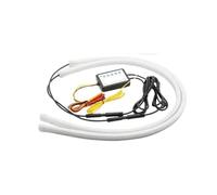 RAGPUKMUAN Auréoles pour auto Feu Jour LED DRL Pour Voiture 12V Contrôle Par Application Flexible Symphonie RGB Bande Clignotant Coulant Lampe Décorative Kit halo pour phare(60cm)