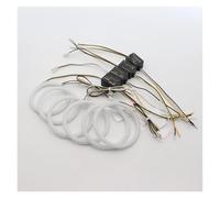 RAGPUKMUAN Auréoles pour auto Pour Alfa Pour Romeo Brera Spider 159 2005-2011 DRL 6 Pièces Double Couleur Voiture Style Coton LED Yeux D'ange Anneaux Kit Kit halo pour phare