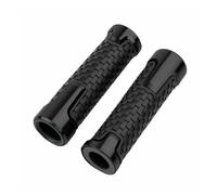 RAGPUKMUAN Universel Ruban De Guidon Moto 2 Pièces Poignée De Moto Universelle 7/8 "22mm Guidon En Alliage D'aluminium Haute Qualité Caoutchouc(Black)