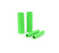 RAGPUKMUAN Universel Ruban De Guidon Moto Gants Poignée En Caoutchouc Antidérapants 4 Pièces Housse Moto Universelle Manchon Thermorétractable Couvre-guidon(Green)