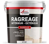 Ragréage Carrelage Mural, Sol, Masque Joints, Avant Béton Ciré 10 m² | Mortier Spatulable, Nivelle Murs et Sols, Masque les Joints, Avant Béton Ciré, Intérieur et Extérieur - Arcane Industries