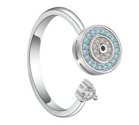 Rague d' de peur pour femmes | Anneau de méditation unisexe avec fonction rotative | Bijoux de réduction du stress comme cadeau pour l'anniversaire, l'anniversaire, la fête, l'engagement ou