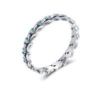 Rague de blé empilable et anneaux de doigt transparent pour les bijoux pour femmes