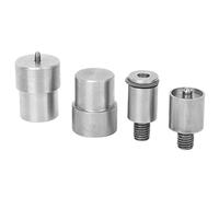 Raguso 4 Pcs Snap Bouton Die Moule Argent en Acier Inoxydable Presse Bouton Die Snap Pressing Die Kits De Remplacement pour 651/633/831
