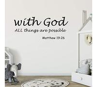 Raguso Amovible Lettres Modernes Papier Peint Proverbes Verset biblique Mur Art Autocollants Sticker Mural pour Bureau à Domicile Salon Chambre décoration