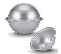 Raguso Moule à Gâteau Hémisphère 9cm Moule à Gâteau Demi-boule En Aluminium Gâteau Poêle Moule à Gâteau Mousse Moule à Dessert Gelé Décoration Moule de pour Muffins Cupcake Chocolat Et Gelée