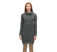 Ragwear Chloe Dress Robe à manches longues pour femme, robe décontractée, robe sweat-shirt, robe d'hiver, col montant, Vert pin 2321_5016, M