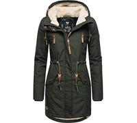 Ragwear Elsie manteau d'hiver pour dame avec capuche Olive Foncé22 XXL