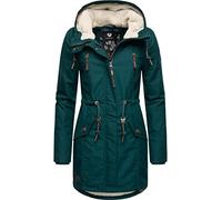 Ragwear Elsie manteau d'hiver pour dame avec capuche Vert Foncé22 L
