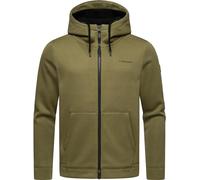 Ragwear Fabian Veste demi-saison légère en maille fine courte avec capuche pour homme Tailles S à 4XL, olive, S