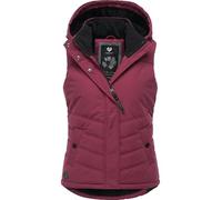 Ragwear Gilet d'extérieur sans manches pour femme Veste d'hiver chaude imperméable avec capuche amovible Hesty Intl XS-6XL, M