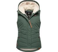 Ragwear Gilet 'Hesty' beige clair / marron / vert foncé, Taille L