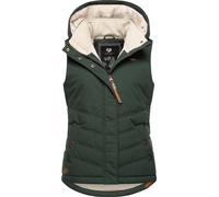 Ragwear Gilet 'Hesty' crème / vert foncé, Taille XS