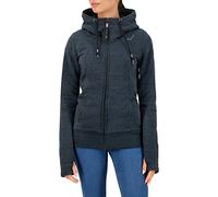 Ragwear LIBERTY Veste à capuche zippée pour femme - Sweat à capuche - Veste de survêtement - Veste à capuche - Veste chaude, Noir 2221_1010, S