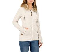 Ragwear LIBERTY Veste à capuche zippée pour femme - Sweat à capuche - Veste de survêtement - Veste à capuche - Veste chaude, Beige (6000), XS