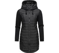 Ragwear Lucinda Manteau de mi-saison long et léger pour femme avec capuche et manches douces Taille XS à 6XL, Noir 24, L