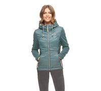 Ragwear LUCINDA Veste de mi-saison pour femme avec capuche, manteau d'automne imperméable, STONE BLUE 2341_2026, M