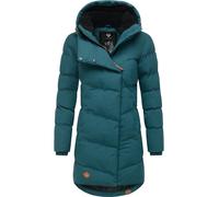 Ragwear Manteau d'hiver imperméable pour femme, long, chaud, matelassé avec capuche Pavla Intl Taille XS-6XL, M