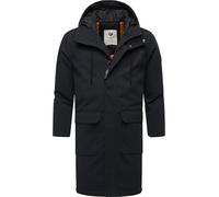 Ragwear Manteau d'hiver chaud et imperméable pour homme avec capuche Mr Them Long YOUMODO S-3XL, Noir 25, S