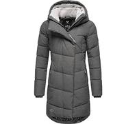Ragwear Manteau d'hiver chaud matelassé pour femme avec capuche Pavla Intl XS-6XL, Gris 22, M