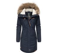 Ragwear Manteau d'hiver chaud pour femme avec fourrure synthétique amovible Tawny Intl XS-6XL, Navy22., L