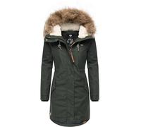 Ragwear Manteau d'hiver chaud pour femme avec fourrure synthétique amovible Tawny Intl XS-6XL, Olive foncé 22, M