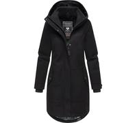 Ragwear Manteau d'hiver respirant pour femme, aspect laine, trench long, Jannisa Coat Youmodo XS à 6XL, Noir , L