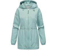 Ragwear Monadissimo A YOUMODO Veste de pluie courte imperméable et respirante pour femme avec capuche et cordon de serrage à la taille XS à 6XL, aqua, 4XL