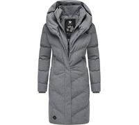Ragwear Natalka Manteau d'hiver chaud matelassé long imperméable avec capuche pour femme XS à 6XL, XXL