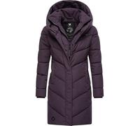 Ragwear Natalka Manteau d'hiver chaud matelassé long imperméable avec capuche pour femme XS à 6XL, XXL