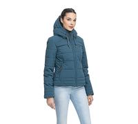 Ragwear NOVVA Veste d'hiver pour femme avec capuche, veste matelassée, imperméable, vert foncé, L
