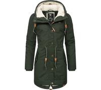 Ragwear Parka d’hiver 'Canny' noisette / vert foncé, Taille 4XL