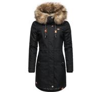 Ragwear Manteau d'hiver chaud pour femme avec fourrure synthétique amovible Tawny Intl XS-6XL, Black22, L