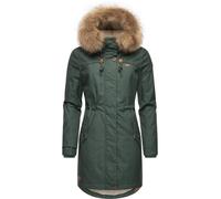 Ragwear Manteau d'hiver chaud pour femme avec fourrure synthétique amovible Tawny Intl XS-6XL, Vert pin 23, S