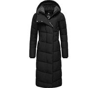 Ragwear Pavla Long Manteau matelassé chaud d'hiver à capuche pour femme XS-XXL, Noir , M