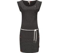 Ragwear Robe d’été 'Tag Zig Zag' noir / blanc, Taille 42