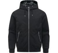Ragwear Stuartt Summer YOUMODO - Veste courte mi-saison imperméable et légère - Pour homme - Respirante - Avec capuche - Tailles S à 6XL, Noir , S