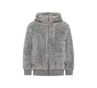 Ragwear Valentyna Veste de survêtement à capuche en peluche douce pour fille, Gris clair, 152